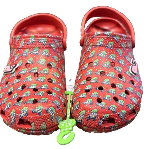 NEW Holiday Vineyard Vines Crocs Classc Clog colaboration WHALE Jibbitz M10 W12 main image 6